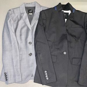 J. Crew Blazer Bundle! Black and Gray Both Size 0
